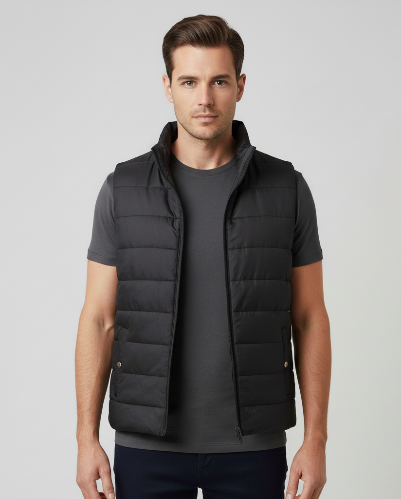 Premium Blue Puffer Bodywarmer for Men