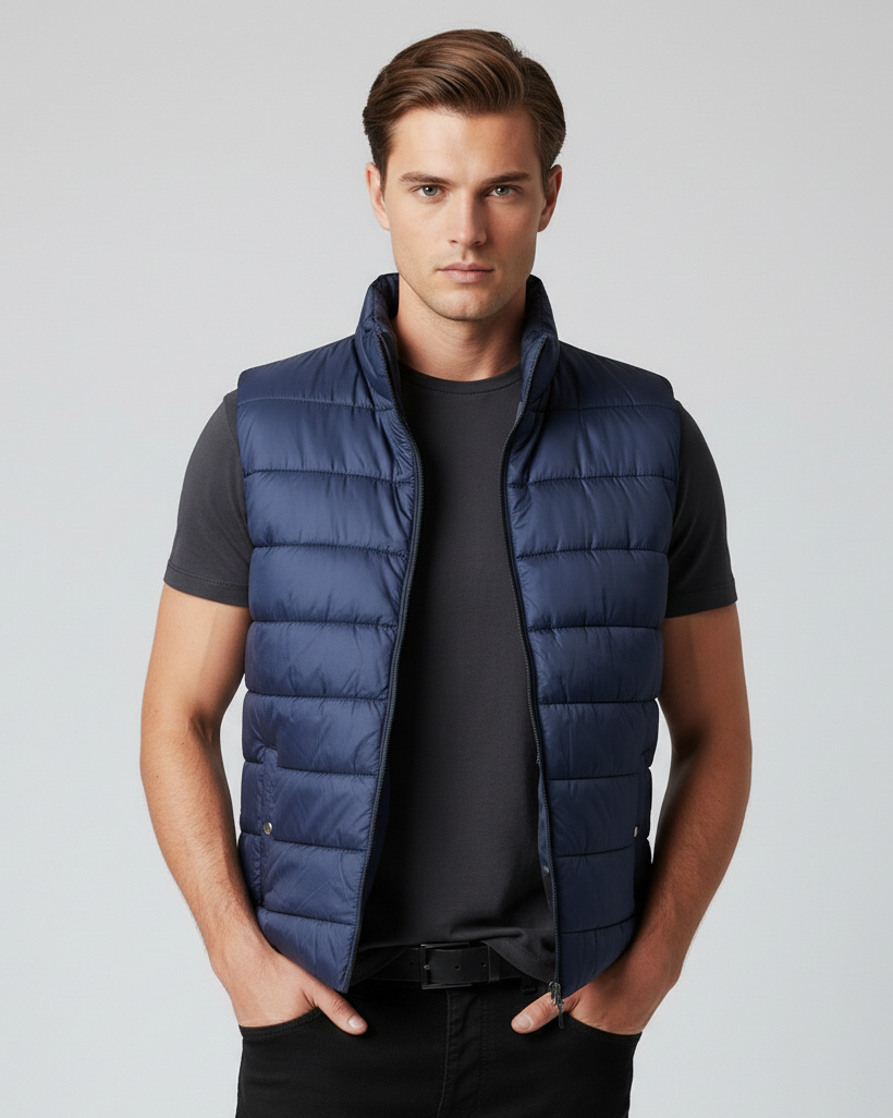 Premium Black Puffer Bodywarmer for Men
