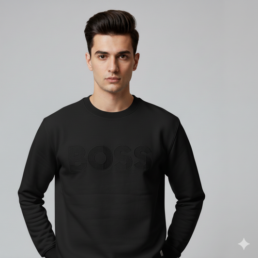 BS Black Premium Sweatshirt – Soft Fleece, Winter Wear, Casual Comfort
