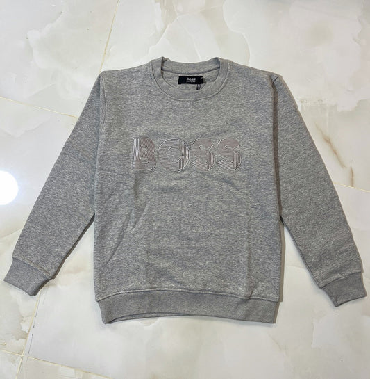 BS Heat Gray Premium Sweatshirt – Soft Fleece, Winter Wear, Casual Comfort