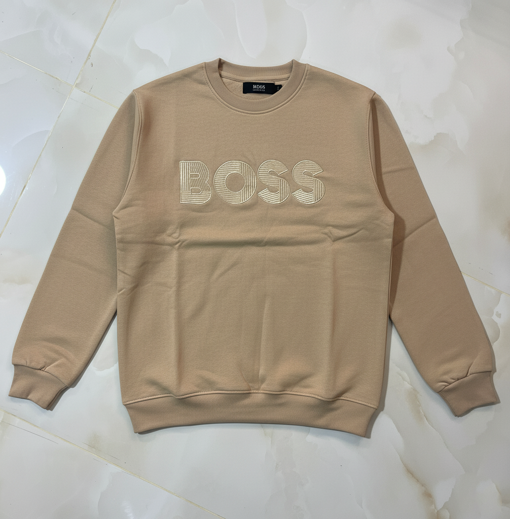 BS Sand Beige Premium Sweatshirt – Soft Fleece, Winter Wear, Casual Comfort