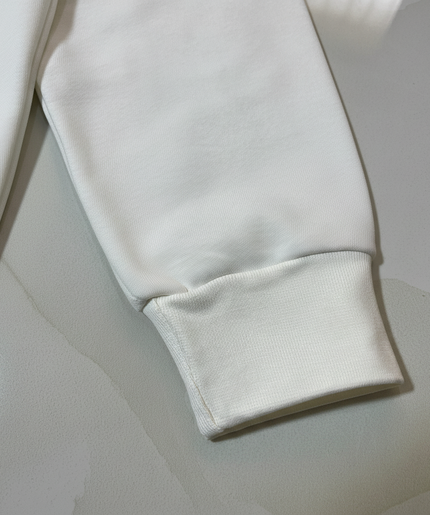 Women BS White Premium Sweatshirt – Soft Fleece, Winter Wear, Casual Comfort