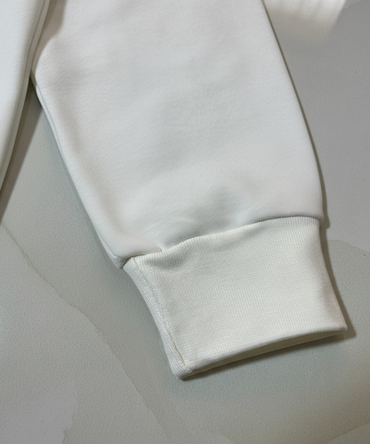 Women BS White Premium Sweatshirt – Soft Fleece, Winter Wear, Casual Comfort