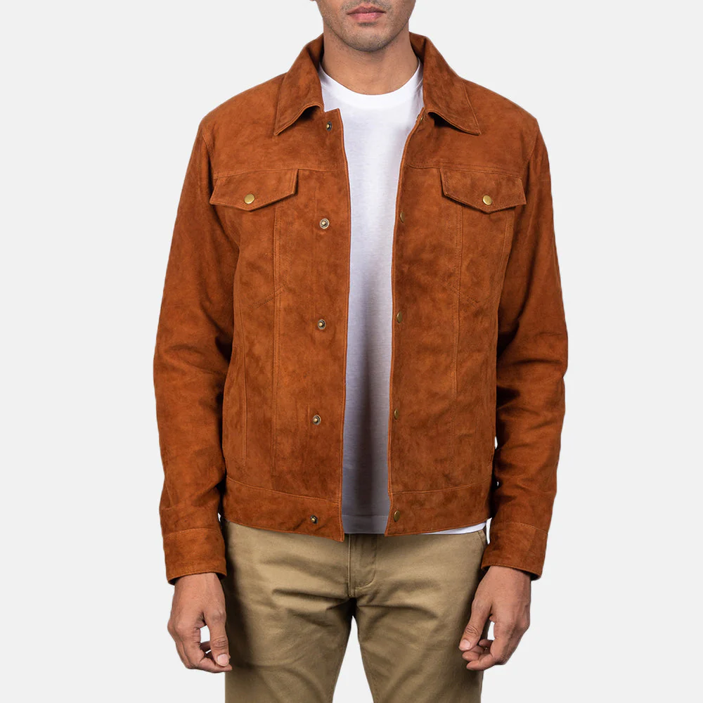 Men’s Suede Button Jacket
