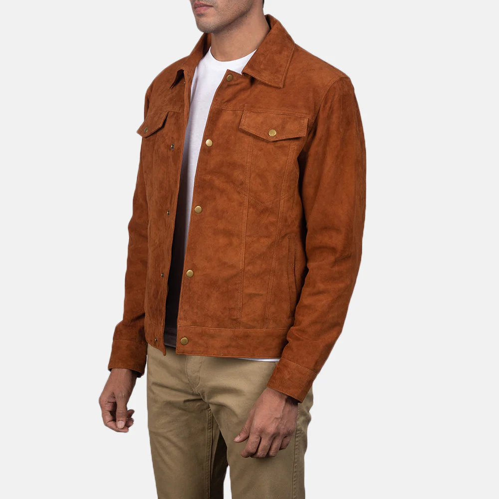 Men’s Suede Button Jacket