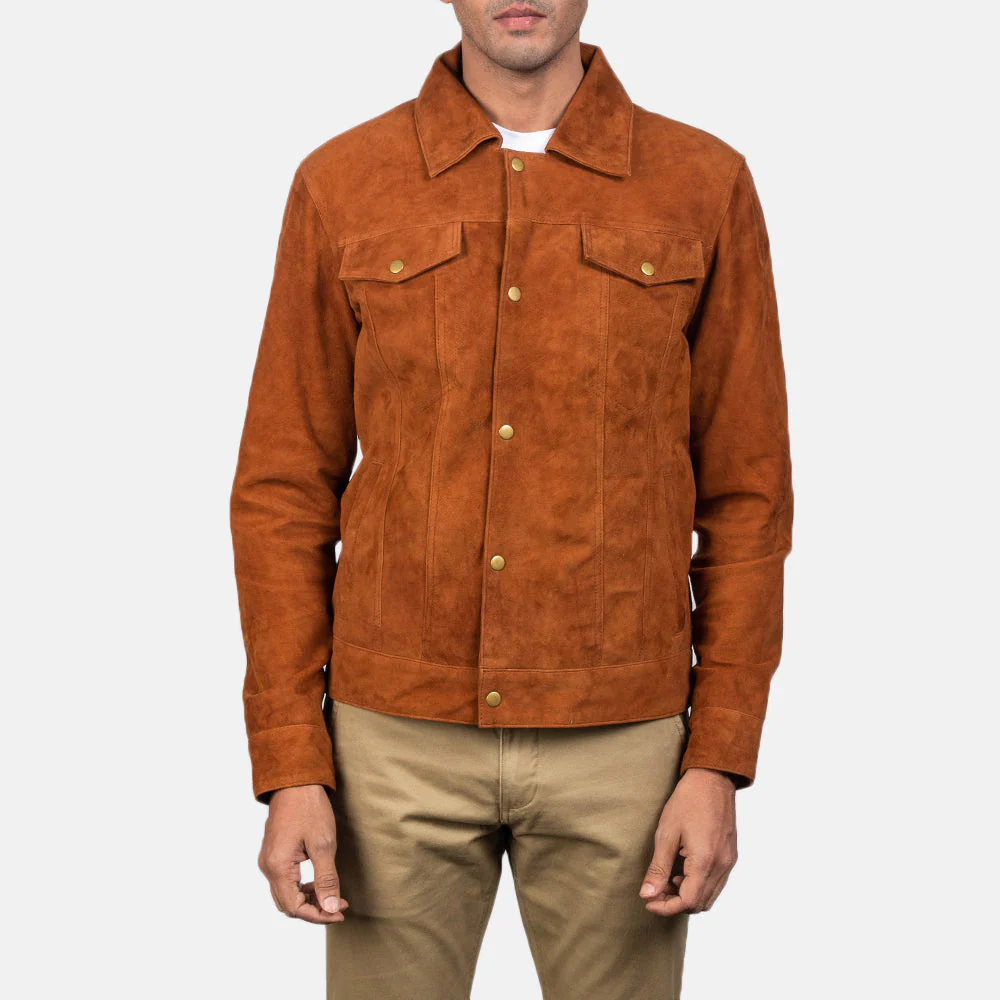 Men’s Suede Button Jacket
