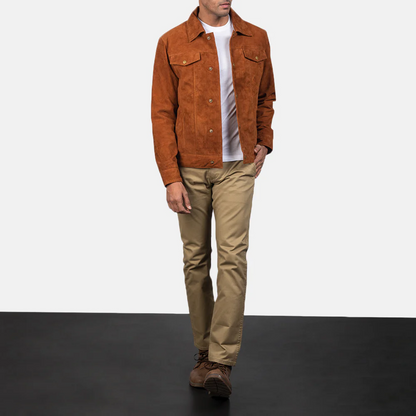 Men’s Suede Button Jacket