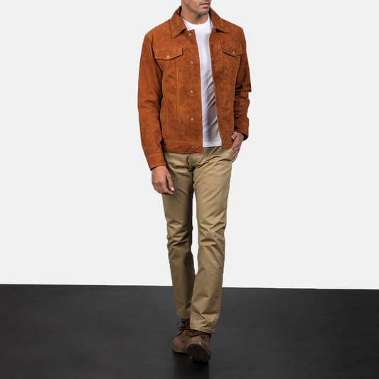 Men’s Suede Button Jacket
