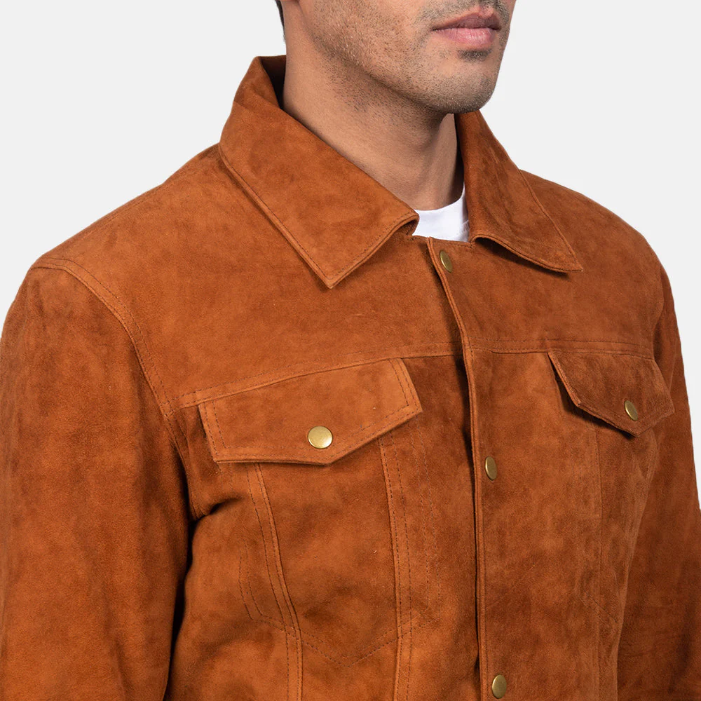 Men’s Suede Button Jacket