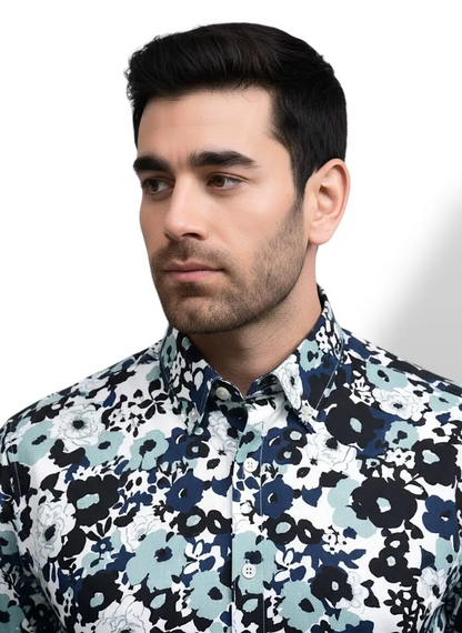 Men's Designer Floral Pattern Shirt
