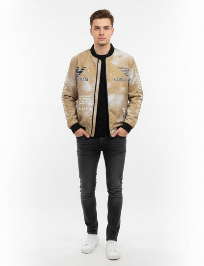 Men’s Trendy Printed Bomber