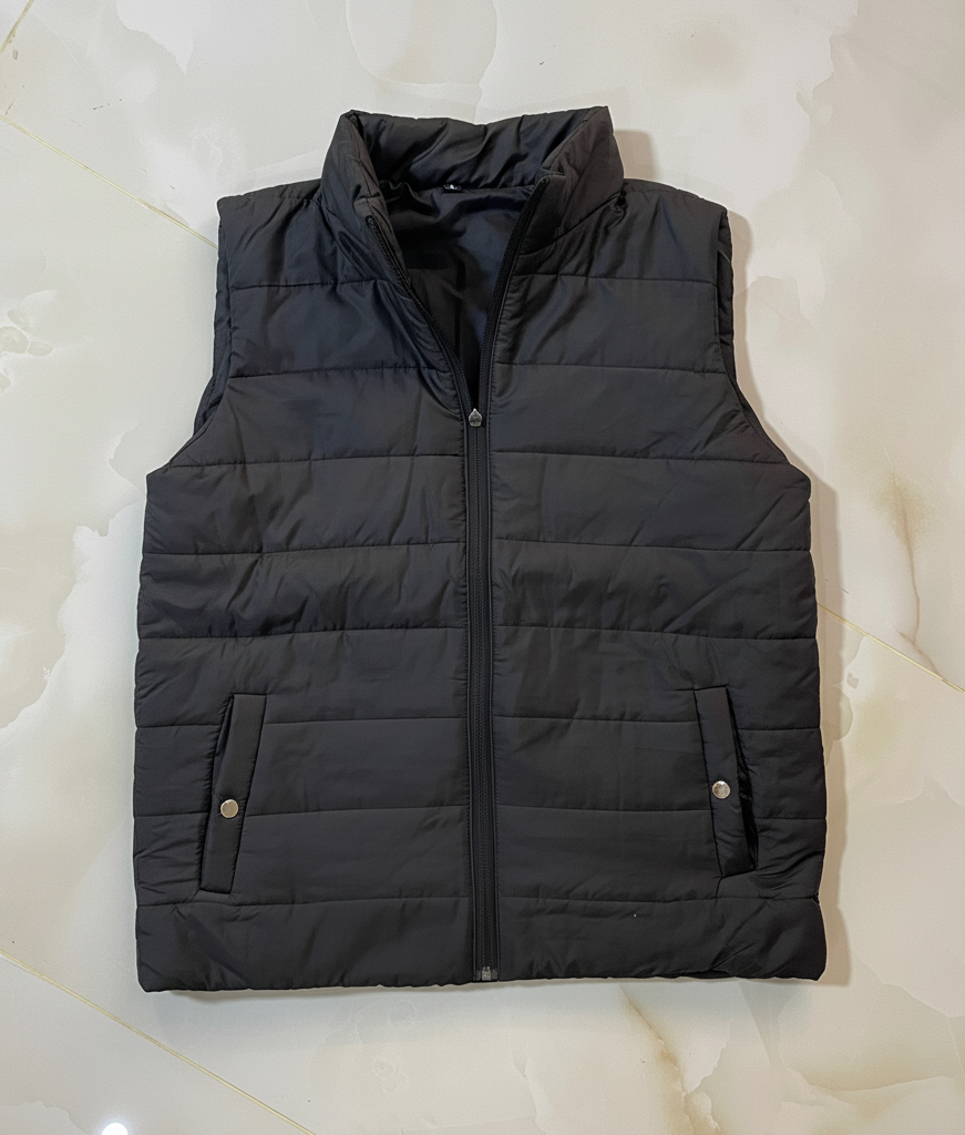 Premium Black Puffer Bodywarmer for Men