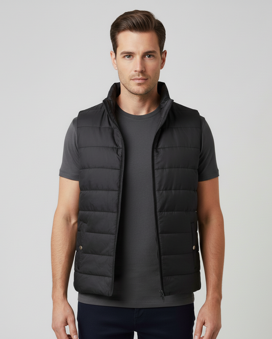 Premium Black Puffer Bodywarmer for Men