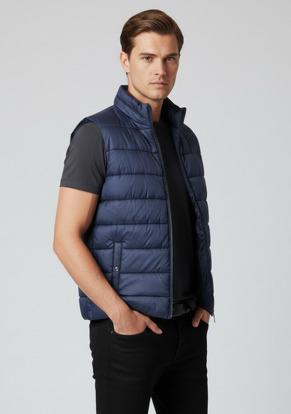 Premium Blue Puffer Bodywarmer for Men