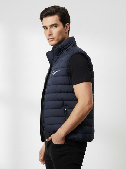 Premium Blue Puffer Bodywarmer for Men