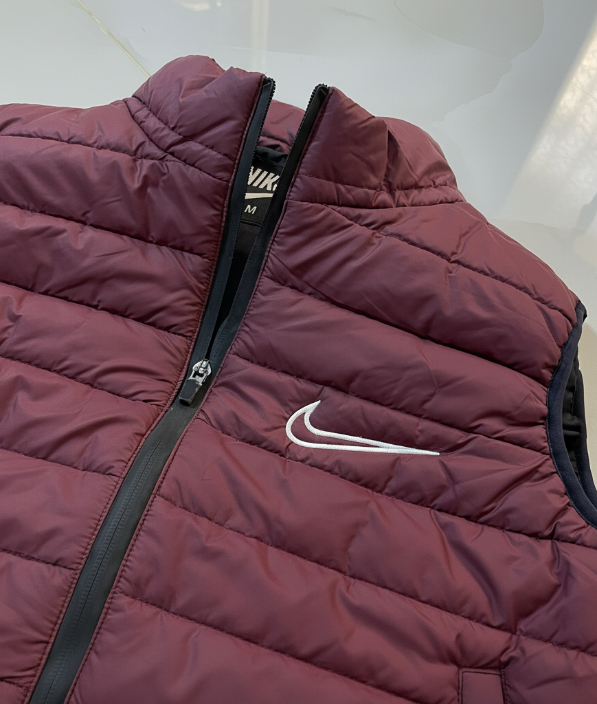 Premium Maroon Puffer Bodywarmer for Women