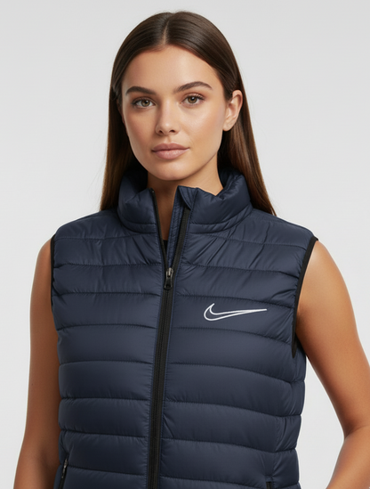 Premium Blue Puffer Bodywarmer for Women