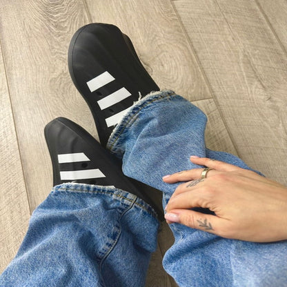 AdiFoam Superstar Black